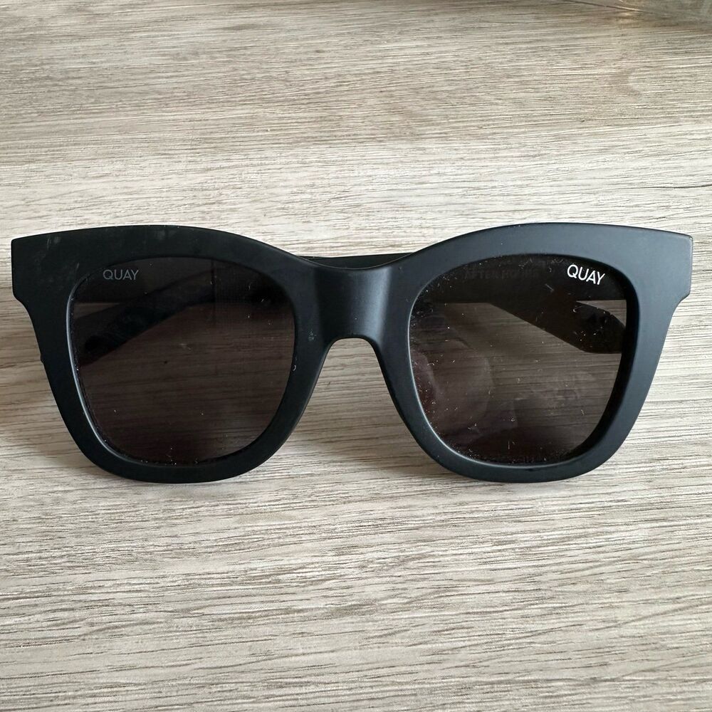 QUAY After Hours Black Matte Sunglasses
